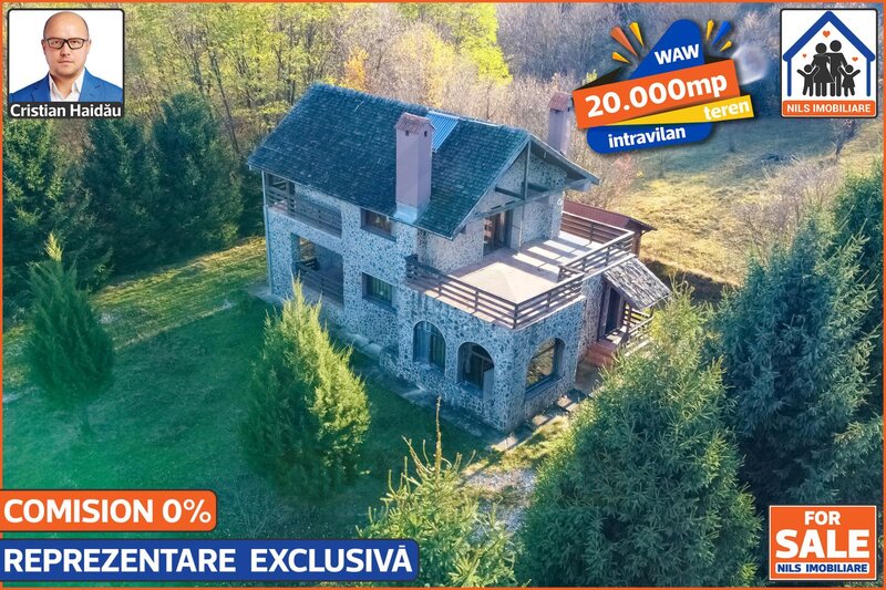 Campulung - Albestii de Muscel casa 3 camere, teren superb 20.000mp